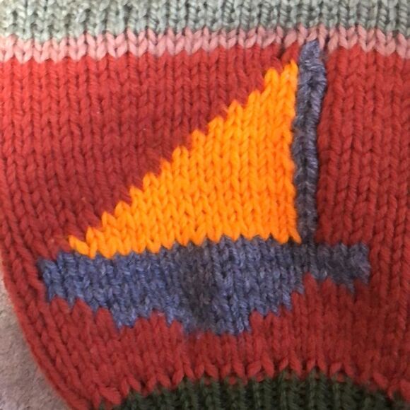 Vintage 1980’s Custom-made zip up knit sweater | One of a Kind - Picture 5 of 8